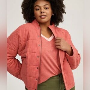 NWT Torrid Quilted Drop Shoulder Jacket